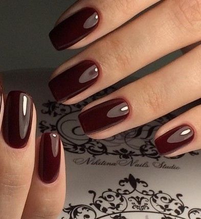 Simple Fall Nails, Casual Nails, Her Nails, Red Nail Polish, Pretty Gel Nails, Makijaż Smokey Eye, Red Nail, Nagel Inspo, Elegant Nails