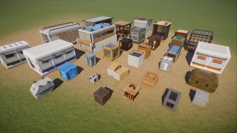 Planet Zoo Backstage, Zoo Props, Zoo Backstage, Zoo Habitats, Animal Transport, Zoo Inspiration, Enclosure Ideas, Zoo Ideas, Survival Items