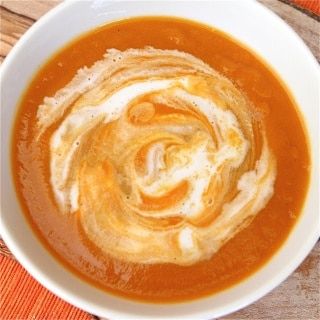 Creamless Cream of Carrot Soup Recipe - Jeanette's Healthy Living Cream Of Carrot Soup Recipe, Cream Of Carrot Soup, Pureed Soups, Cannellini Beans Soup, Cauliflower Potato Soup, Soft Foods Diet, Creamy Carrot Soup, Carrot Soup Recipes, Cauliflower Potatoes