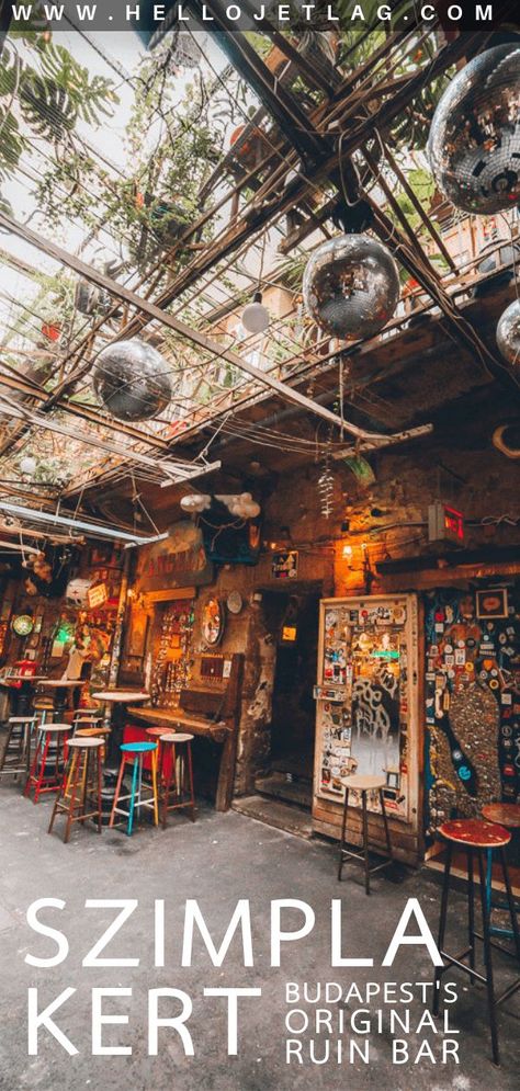 Szimpla Kert is the original ruin pub in Budapest and it remains the most popular for a good reason. Keep reading for photos, tips for visiting and how to get there. Ruin Pubs Budapest, Budapest Ruin Bar, Szimpla Kert, Craft Beer Bar, Hungary Travel, Europe On A Budget, Budapest Travel, Pictures Tips, Packing For Europe