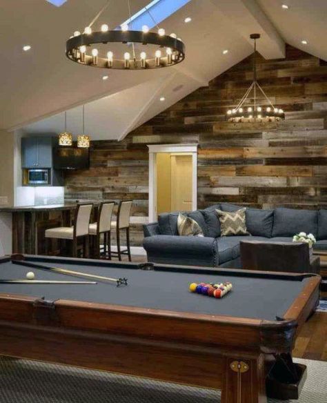 Top 50 Best Bonus Room Ideas - Spare Interior Space Designs Man Cave Design Ideas, Man Cave Designs, Basement Man Cave, Cave Design, Small Bars For Home, Room Above Garage, Man Cave Design, Rustic Basement, Game Room Basement