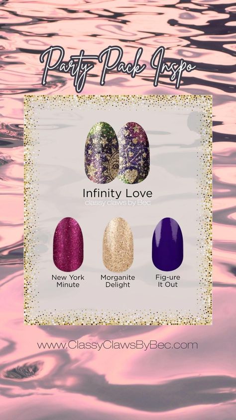 Color Street Infinity Love, Color Street Color Play, Infinity Love, Street Party, Color Play, Street Nails, Color Street Nails, Color Street, Party Packs