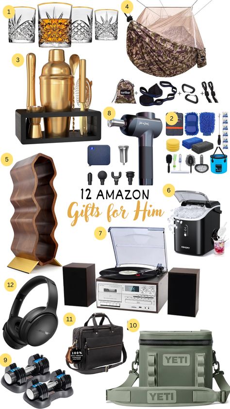 Need the perfect Valentine's Day gift for your man? Look no further! This list is packed with thoughtful and romantic gift ideas for him, all available on Amazon. From personalized presents to fun experiences, let's find the perfect way to show him how much you care! Amazon Mens Gifts, Best Amazon Gifts For Him, Gifts For Boyfriend Amazon, Amazon Gifts For Him, Gifts For Outdoorsmen, Cool Gifts For Him, Gifts For Young Men, Personalized Presents, Romantic Gift Ideas