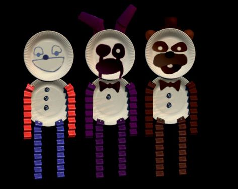 Fnaf Paper Pals, Fnaf Room Decor Diy, Fnaf Room Ideas, Fnaf Crafts, Hama Beads Patterns, Diy Room Decor, Five Nights At Freddy's, Hama Beads, Bead Designs