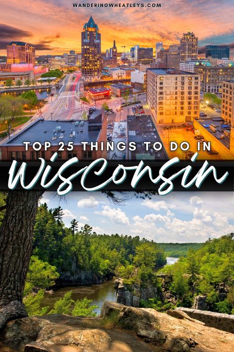 25 Best Things to do in Wisconsin | USA travel | Wisconsin travel | activities in Wisconsin | attractions in Wisconsin | places in Wisconsin | sights in Wisconsin | things to do outdoors in Wisconsin | beaches in Wisconsin | parks in Wisconsin | waterfalls in Wisconsin | Wisconsin road trip | things to do in winter in Wisconsin | hiking in Wisconsin | museums in Wisconsin | things to do in Milwaukee | Wisconsin hikes | places to visit in Wisconsin | #Wisconsin #USAtravel #Milwaukee #DoorCounty Living In Wisconsin, Wisconsin Things To Do, Unique Things To Do In Wisconsin, Wisconsin Waterfalls Road Trips, Only In Your State Wisconsin, Wisconsin Road Trips, Wisconsin Bucket List, Things To Do In Milwaukee Wisconsin, Wisconsin Travel Summer