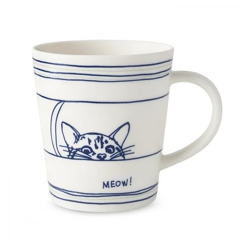 Diy Keramik, Mug Diy, 강아지 그림, Tassen Design, Painted Mugs, Cat Coffee Mug, Cute Mug, Ellen Degeneres, Porcelain Mugs