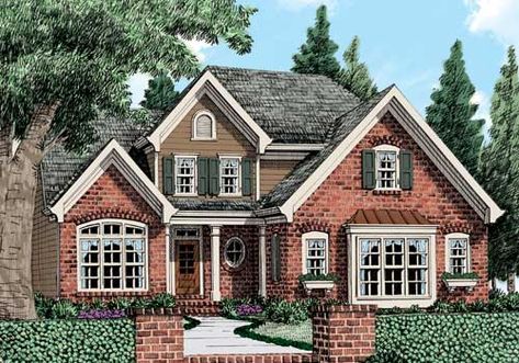 Asbury Park C House Plan - The Asbury Park (C) is a traditional beauty. Modest Home, Porch Types, Frank Betz, Vertical Siding, Floor Plan Drawing, Masonry Wall, Traditional House Plan, Asbury Park, Traditional House Plans