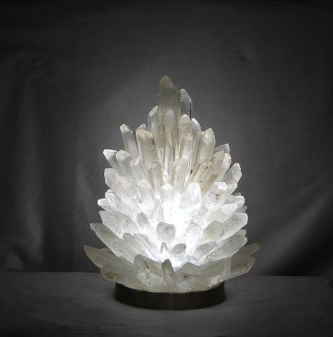 Lamps – Rare Rock Crystal Crystal Room, Maximalist Decor, Lucky Stone, Suspension Design, Crystals In The Home, Crystal Lamp, Crystal Decor, Crystal Art, Crystal Collection