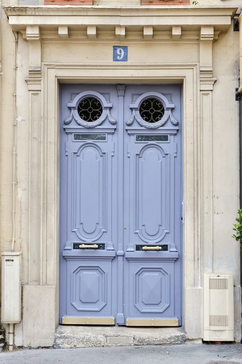 Cool Doors, Paris Print, Blue Door, Photography Prints Art, Unique Doors, Color Inspo, Door Color, Beautiful Doors, Periwinkle Blue