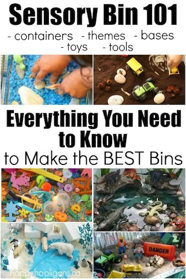 How to Make the Best Sensory Bins: Everything You Need to Know themes, containers, base materials, tools, toys, and photo examples - Happy Hooligans Opening A Daycare, Sensory Tubs, Happy Hooligans, Sensory Bags, Sensory Activities Toddlers, Sensory Boxes, Sensory Bottles, Sensory Table, Kids Sensory