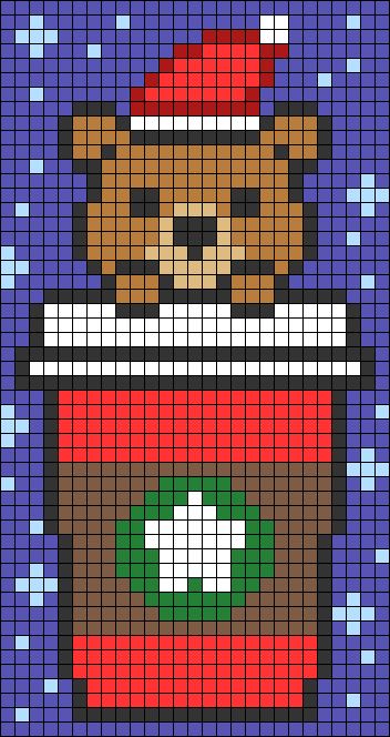 Pixel Art Templates Christmas, Pixel Art Ideas Christmas, Merry Christmas Pixel Art, Pixel Christmas Art, Pixel Art Pattern Christmas, Pixel Art Natale, Perler Bead Patterns Christmas, Christmas Alpha Patterns, Stitch Perler Bead Pattern