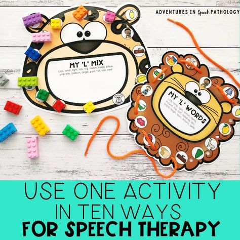 L Blends, Play Therapy Techniques, School Speech Therapy, Speech Therapy Games, Articulation Therapy, Articulation Activities, Therapy Games, Speech Therapy Materials, Speech Activities