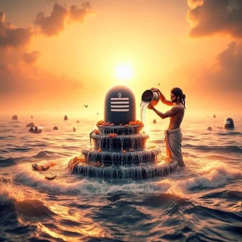 Shiva Powerful Images, Shiv And Devotee, Shiv Linga Lord Shiva, Shiv Hanuman, Rishi Muni, Hinduism Spirituality, Shiv Linga, Lord Shiva Lingam, Siva Lingam