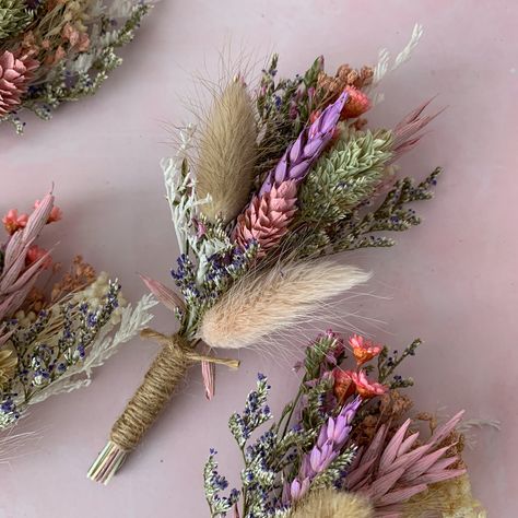 Wild flower buttonhole, dried flower bridal bouquet, bridesmaid gift, buttonhole for groom, hair pins, flowers for cake Dried Flower Bridal Bouquet, Flowers For Cake, Groom Hair, Bridal Bouquet Bridesmaid, Letterbox Flowers, Wild Meadow, Button Holes Wedding, Flower Girl Bouquet, Bouquet Bridesmaid