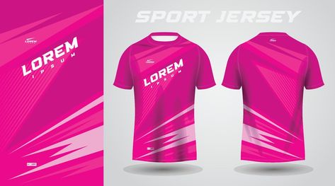 pink shirt soccer football sport jersey template design mockup Cricket Dress, Jersey Template, Sport Shirt Design, Sports Jersey Design, Sport Jersey, Soccer Football, Jersey Design, Pink Shirt, Football Jerseys