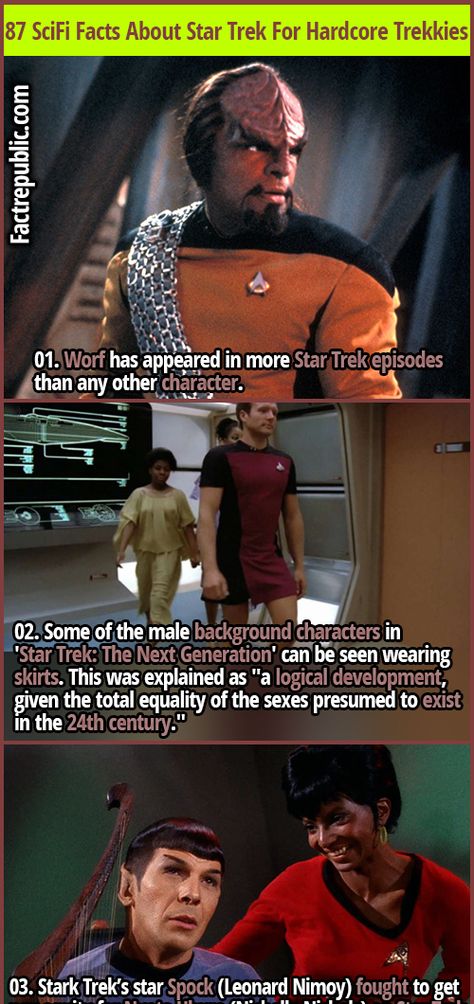 87 SciFi Facts About Star Trek For the Hardcore Trekkies | Fact Republic Spock X Uhura, Worf Star Trek, Spock And Uhura, Spock Star Trek, Star Trek Books, Star Trek Ii, Star Trek 1966, Nichelle Nichols, Star Trek Episodes