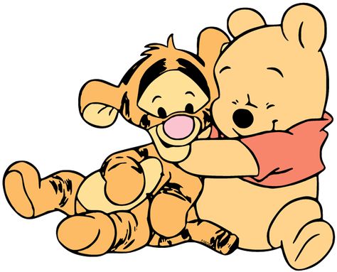 Baby Pooh, Piglet, Tigger and Eeyore Tigger And Eeyore, Pooh Bebe, Pooh And Tigger, Baby Disney Characters, Tigger Winnie The Pooh, Cute Simple Tattoos, Pooh Birthday, Winnie The Pooh Pictures, Tiger Drawing