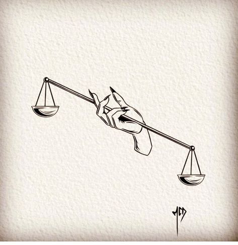 Lawyer Tattoo, Libra Scale Tattoo, Perspective Tattoos, Law Tattoo, Libra Zodiac Tattoos, Find Your Zodiac Sign, Cosmic Tattoo, Cosmic Connection, Libra Tattoo