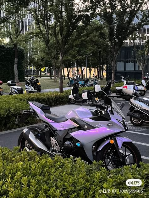 Motorcycle Wraps Ideas, Bike Wrapping Ideas, Purple Kawasaki, Purple Motorcycle, Future Bike, Manifesting Life, Motocross Love, Image Moto, Motorcross Bike