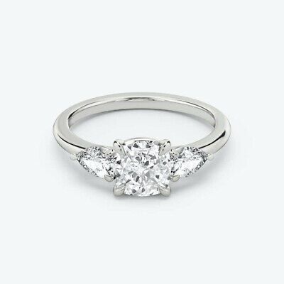 (eBay) Excellent 1.50 Ct Cushion Cut Diamond Women Wedding Ring 950 Platinum Size M N P Cushion Engagement Ring Platinum, Engagement Ring Plain Band, Cushion Cut Diamond Engagement Ring, Lab Created Diamond Rings, Real Diamond Rings, Cushion Engagement Ring, Wedding Ring For Her, Cushion Cut Diamond, Modern Engagement Rings