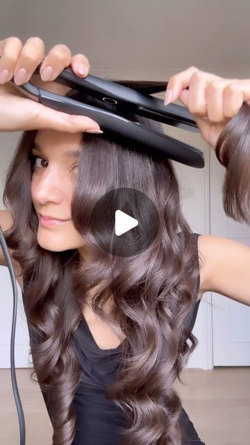 Curling Hair With Straightner, Hairstyles For The Office, Brianna Joye, Hair With A Straightener, Way To Curl Your Hair, Hair With Straightener, Curling Your Hair, Curls With Straightener, Curl Hair With Straightener