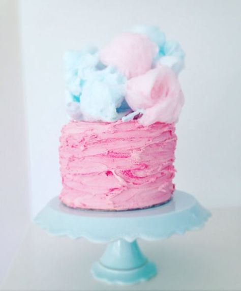 Cotton Candy Cake Decoration, Fairy Floss Cake, Candy Floss Cake, Cotton Candy Cake, Cotton Candy Cupcakes, Cotton Candy Cakes, Cotton Candy Party, Cupcakes Pink, Ideas Cupcakes