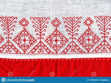 Embroidery Traditional, Russian Embroidery, Traditional Embroidery, Hand Embroidery Videos, Embroidery Videos, Red Thread, Russian Folk, Thread Embroidery, Embroidery Inspiration