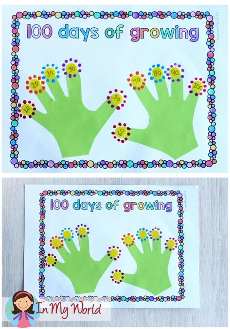 100 Days Of School Worksheets, 100th Day Of School Worksheets, 100 Days Of School Activities, 100 Days Of School Project Kindergartens, 100th Day Of School Crafts, 100 Day Of School Project, 100 Day Celebration, School Celebration, 100th Day Of School