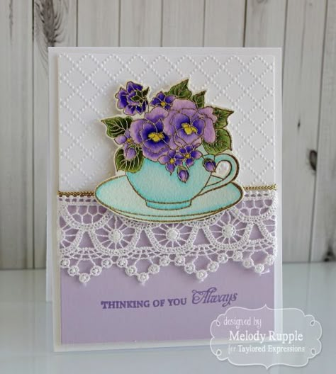 Thinking of You Always Stampinup Teacup Cards, Handmade Cards Ideas Creative Cardmaking, Teapot Cards, Flowers In A Teacup, Teacup Cards, Tea Cup Card, Teacup Flowers, Tea Together, Coffee Cards