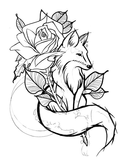 Kitsune Coloring Pages, Cute Tattoo Ideas, Nightmare Before Christmas Tattoo, Japanese Fox, Armband Tattoos, Birthday Tattoo, Rose Sketch, Cute Tattoo, Christmas Tattoo