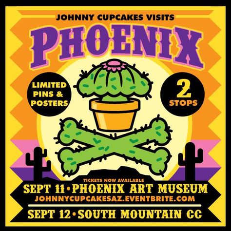 Johnny Cupcakes Design, Johnny Cupcakes, Phoenix Art Museum, Design