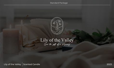 Lily of the Valley on Behance Lily Of The Valley Logo, Valley Logo, Logo Design Branding, Lily Of The Valley, Graphic Design Logo, Design Branding, The Valley, Design Logo, Scented Candles