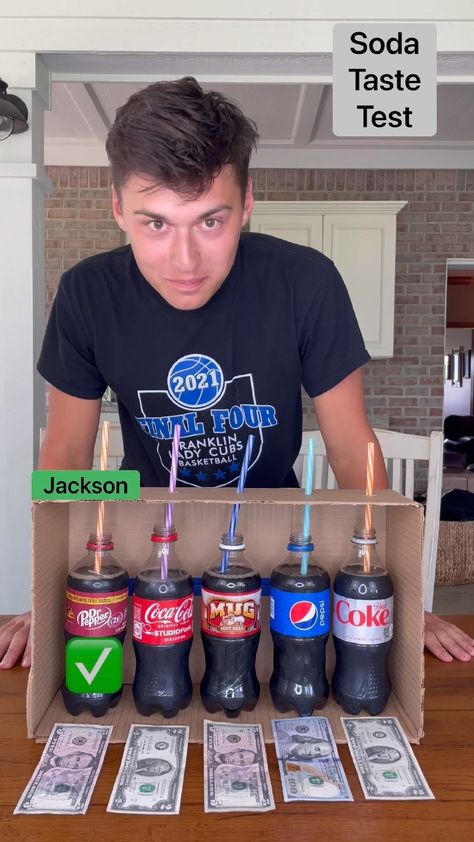 Drink Taste Test Game, Taste Test Challenge Ideas, Taste Challenge Game, Whats In The Box Challenge, Game Challenges Ideas, Party Competition Games, Blind Taste Test Game, New Years Games For Teens, Food Challenge Games