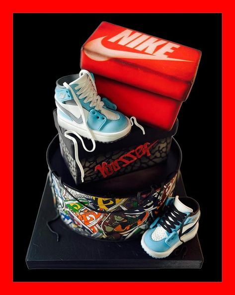 Nike Cake, Jordan Cake, Shoe Cake, Couture Cakes, Kids Jordans, 16th Birthday, Cake Art, Hoka Running Shoes, Daily Inspiration