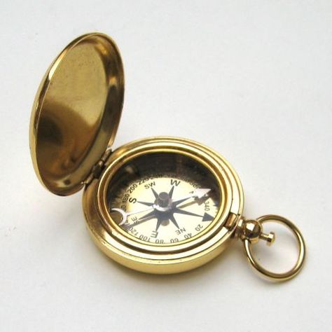 Avery's compass was a trinket she bought during high school in Alaska; she bought it the same time her younger sister Abigail bought a pocket watch of similar design. Before Avery left for Reed College, Abigail and Amber, with the help of their dad, worked at his watch shop to turn the compass into a watch (with the compass needle as a seconds hand). In other peoples' dreams, it acts like a compass; in reality, it can be used to accurately measure seconds, though it can't tell time. Compass Aesthetic, Reed College, Compass Watch, Compass Needle, Pocket Compass, Goddess Aesthetic, Christmas Gift Items, Nautical Compass, Greek Gods And Goddesses