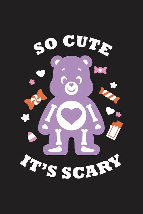 Halloween Carebear, Care Bears Wallpaper, Care Bears Halloween, Horror Clipart, Bears Wallpaper, Care Bear Party, Halloween Wallpaper Iphone Backgrounds, Halloween Wallpaper Cute, Kid Friendly Halloween