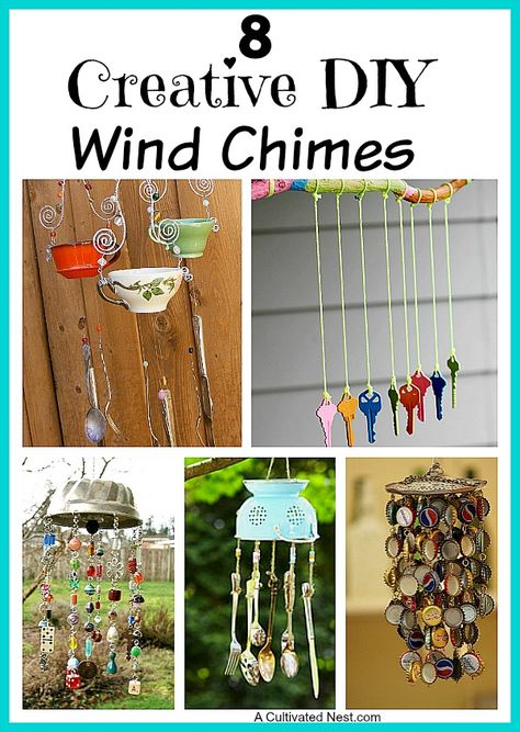 Windchimes Diy, Carillons Diy, Make Wind Chimes, Wind Chimes Homemade, Reuse Ideas, Hantverk Diy, Wind Chimes Craft, Diy Wind Chimes, Baby Activities