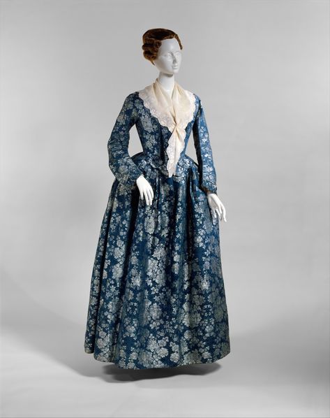 Dress | Danish | The Met | 1725-89 Danish Dress, 1770s Fashion, 18th Century Womens Fashion, 18th Century Gown, 18th Century Dresses, 1700 Fashion, 18th Century Women, 18th Century Dress, Rococo Fashion