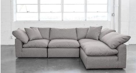 The 8 Best Sectional Sofas of 2019 Sectional Sofa Comfy, Small Room Sofa, Oversized Couch, Comfy Sectional, Types Of Couches, Comfortable Sectional Sofa, Sofa Pictures, Small Sectional Sofa, Grey Couch