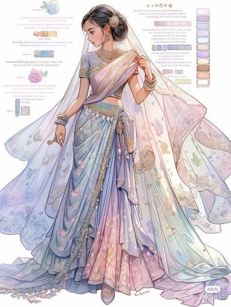 Crochet Cosplay, Shimmering Dress, Adorable Anime, Dreamy Gowns, Dress Illustration, Dress Design Drawing, Fashion Illustration Sketches Dresses, Fashion Design Patterns, Fashion Design Collection