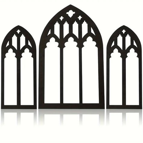 Arched Window Wall Mirror Set Gothic Wall Mirror Decor - Temu Diy Gothic Wedding, Arched Mirror Decor, Gothic Wedding Arch, Arch Mirror Decor, 2025 Bujo, Wall Mirror Decor, Gothic Mirror, Arched Wall Mirror, Mirror For Living Room