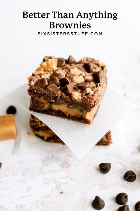 Better Than Anything Brownies, Better Than Anything Bars, Bar Desserts, Easy Sweets, Six Sisters, Bar Cookies, Brownies Recipe, Scrumptious Desserts, Weekly Menu