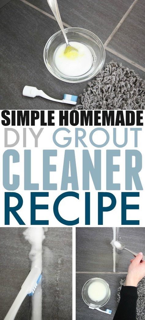 Grout Cleaner Recipe, Diy Grout Cleaner, Homemade Grout Cleaner, Diy Grout, Diy Cleaner, Clean Grout, Floor Grout, Baking Soda Benefits, Bathroom Transformation