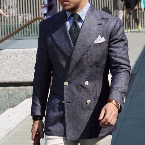 Inspiration #21. FOLLOW for more pictures. Follow us also on: -... Double Breasted Blazer Men, Blazer Men, Mens Fashion Smart, Classy Men, Mens Style Guide, Kamakura, Suits And Jackets, Sharp Dressed Man, Sport Coats