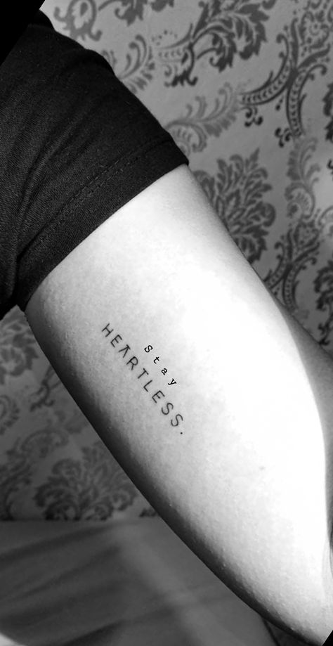 Heartless tattoo, wicked Heartless Tattoo, Beautiful Tattoos, The Village, Artist At Work, Girl Tattoos, Working Out, Tattoo Quotes, Art Tattoo, Wicked