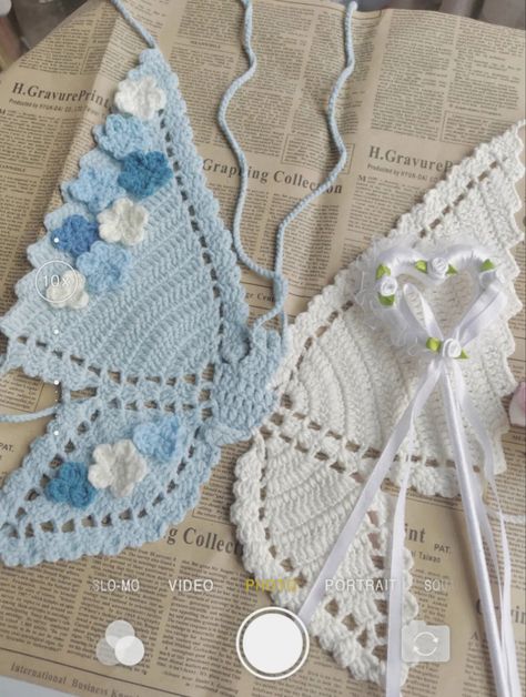 Butterfly Crochet Top, Butterfly Crochet Top Tutorial, Butterfly Crop Top Crochet, Crochet Butterfly Top Plus Size, Butterfly Crop Top, Top Mariposa Crochet, Crochet Butterflies, Beginner Patterns, Top A Crochet