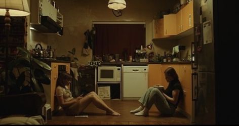 It Follows Stills, Girlhood Cinematography, Cinematic Kitchen Scene, Coming Of Age Cinematography, Cinematic Home Photography, Film Inspo Aesthetic, Apartment Cinematography, Short Film Shots, Cinematic Short Film