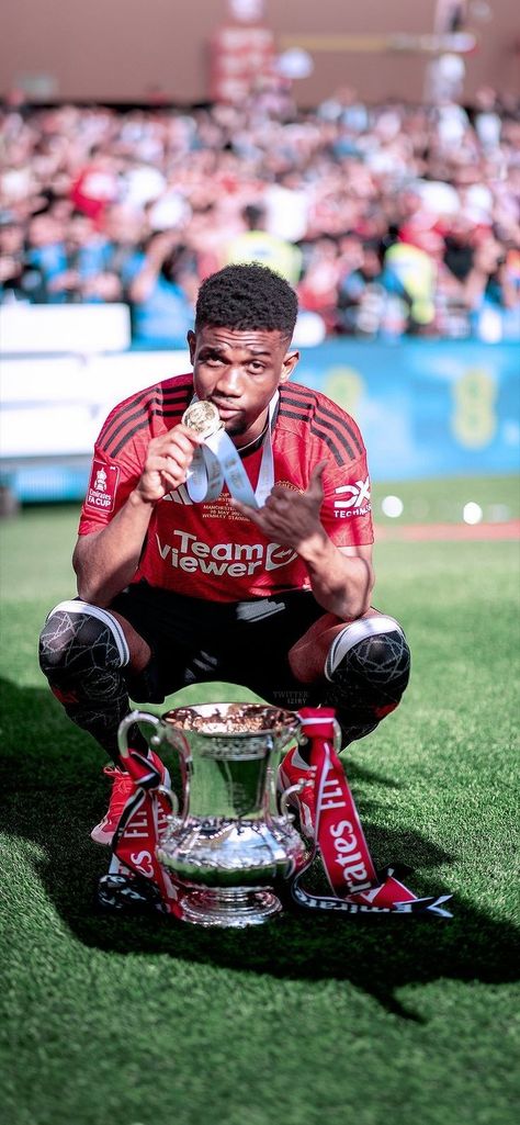 Amad Diallo, Manchester United Fa Cup, Manchester United Wallpaper, Android Wallpaper Art, Football Wallpaper, Fa Cup, Man United, Pixie Dust, Liverpool Fc