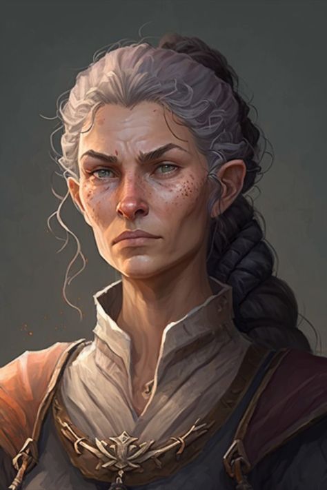 Bundle 2 of D&D Character Artworks for Fantasy World: 25 Female Character Portraits, Different Races, Related Professions to Unique Looks Half Elf Female, Elf Female, Half Elf, Elf Characters, Dungeons And Dragons Art, Unique Looks, Different Races, Female Character, Art References