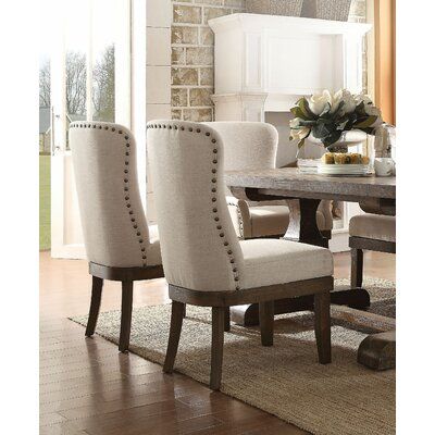 Dining Room Chairs Upholstered, Wayfair Living Room Chairs, Esstisch Modern, Luxury Dining Room, Solid Wood Dining Chairs, Kitchen Farmhouse, Painted Chairs, Luxury Dining, Upholstered Side Chair